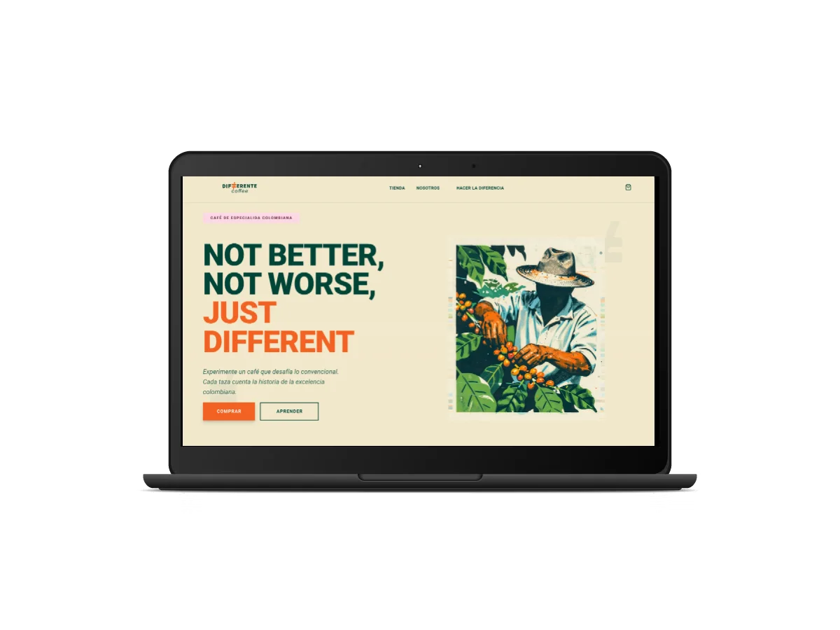 Web Redesign and Growth Strategy for Differente Coffee